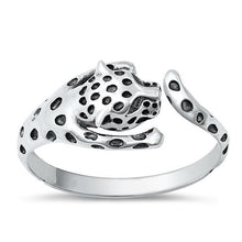 Load image into Gallery viewer, Sterling Silver Oxidized Leopard Ring