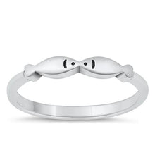 Load image into Gallery viewer, Sterling Silver Oxidized Fish Ring