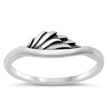 Load image into Gallery viewer, Sterling Silver Oxidized Wing Ring