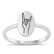 Load image into Gallery viewer, Sterling Silver Oxidized Rock and Roll Ring
