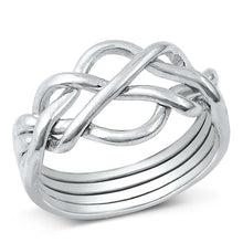 Load image into Gallery viewer, Sterling Silver High Polish Puzzle Ring-1
