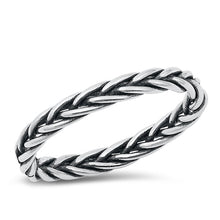 Load image into Gallery viewer, Sterling Silver Oxidized Knot Ring