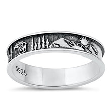 Load image into Gallery viewer, Sterling Silver Oxidized Scenery Ring