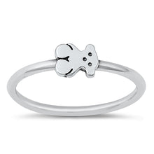 Load image into Gallery viewer, Sterling Silver Oxidized Teddy Bear Ring
