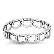 Load image into Gallery viewer, Sterling Silver Oxidized Bears Ring
