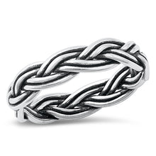 Load image into Gallery viewer, Sterling Silver Oxidized Infinity Ring