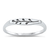 Sterling Silver Oxidized Branch Ring