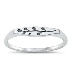 Sterling Silver Oxidized Branch Ring