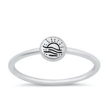 Load image into Gallery viewer, Sterling Silver Oxidized Sunset Beach Ring