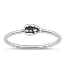 Load image into Gallery viewer, Sterling Silver Oxidized Pea Pod Ring