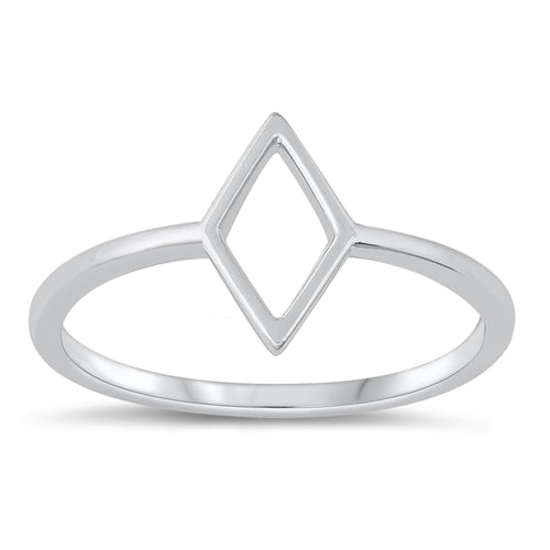 Sterling Silver Oxidized Diamond Ring