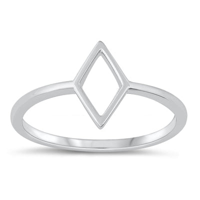 Sterling Silver Oxidized Diamond Ring