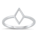 Sterling Silver Oxidized Diamond Ring