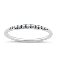Load image into Gallery viewer, Sterling Silver Oxidized Bali Style Ring Face Height-2mm