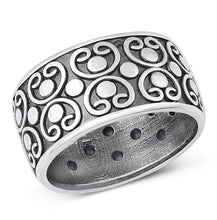 Load image into Gallery viewer, Sterling Silver Oxidized Bali Ring-11.3mm
