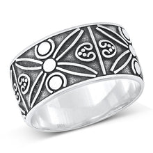 Load image into Gallery viewer, Sterling Silver Oxidized Bali Ring-11.4mm