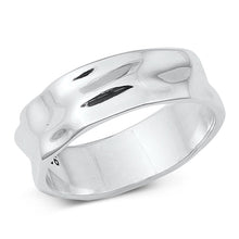 Load image into Gallery viewer, Sterling Silver High Polished Plain Ring