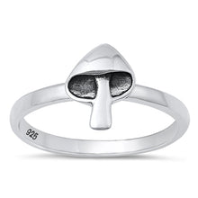 Load image into Gallery viewer, Sterling Silver Oxidized Mushroom Ring-10mm