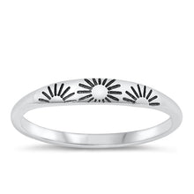 Load image into Gallery viewer, Sterling Silver Oxidized Sun Ring-3.1mm