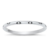 Sterling Silver Oxidized Ring-1.4mm
