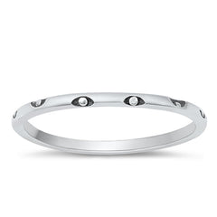 Sterling Silver Oxidized Ring-1.4mm