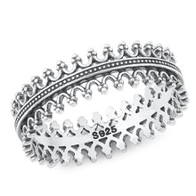 Load image into Gallery viewer, Sterling Silver Oxidized Ring-6.5mm