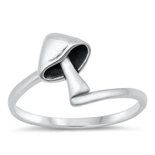 Load image into Gallery viewer, Sterling Silver Oxidized Mushroom Ring