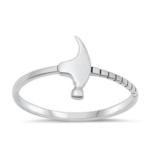 Load image into Gallery viewer, Sterling Silver Oxidized Hammer Ring
