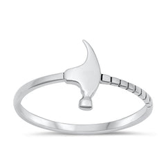 Sterling Silver Oxidized Hammer Ring