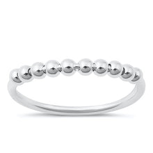 Load image into Gallery viewer, Sterling Silver Bead Ring