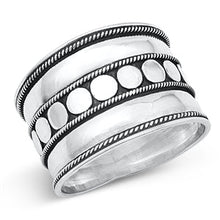 Load image into Gallery viewer, Sterling Silver Oxidized Bali Ring-16 mm