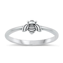 Load image into Gallery viewer, Sterling Silver Oxidized Bee Ring-5.4mm