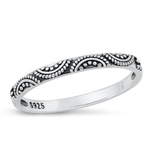 Load image into Gallery viewer, Sterling Silver Oxidized Bali Ring-5mm
