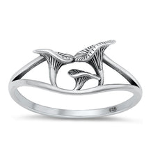 Load image into Gallery viewer, Sterling Silver Oxidized Mushrooms Plain Ring Face Height-9mm