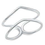 Sterling Silver Polished Ring Face Height-10.9mm