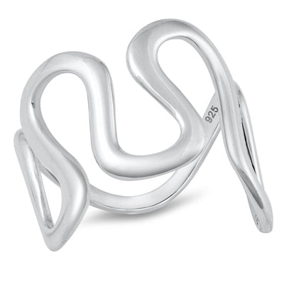 Sterling Silver Polished Ring Face Height-17.2mm