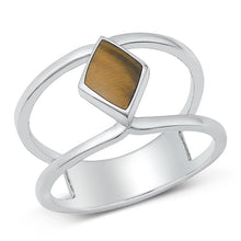 Load image into Gallery viewer, Sterling Silver Tiger Eye Ring