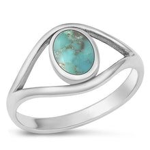 Load image into Gallery viewer, Sterling Silver Oxidized Genuine Turquoise Ring-11.8mm