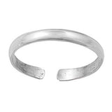 Sterling Silver 2mm Band Toe Ring