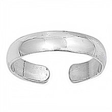 Load image into Gallery viewer, Sterling Silver 4mm Band Toe Ring