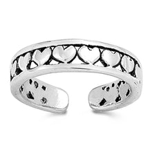 Load image into Gallery viewer, Sterling Silver Heart Toe Ring