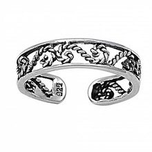 Load image into Gallery viewer, Sterling Silver Fancy Filigree Design Toe RingAnd Width 4 MM