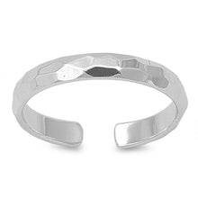 Load image into Gallery viewer, Sterling Silver Diamond Cut Toe Ring