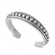 Load image into Gallery viewer, Sterling Silver Bali Style Toe Ring