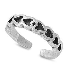 Load image into Gallery viewer, Sterling Silver Heart Toe Ring