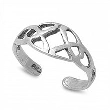 Load image into Gallery viewer, Sterling Silver Fancy Celtic Knots Design Toe RingAnd Face Height 7 MM