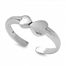 Load image into Gallery viewer, Sterling Silver Heart Toe Ring