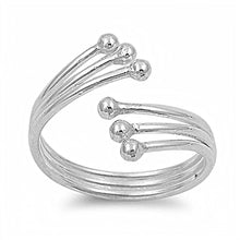 Load image into Gallery viewer, Sterling Silver Stylish Toe Ring with Face Height of 11 MM