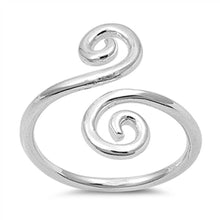 Load image into Gallery viewer, Sterling Silver Swirl 13mm Toe Ring