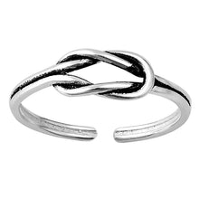 Load image into Gallery viewer, Sterling Silver Knot Toe Ring
